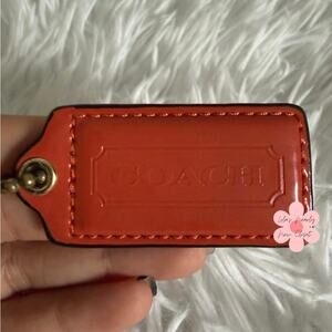 2"  COACH Patent Leather Fob Bag Charm Hang tag Hangtag